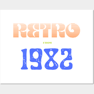 Retro Birthyear T-Shirt 1982 Posters and Art